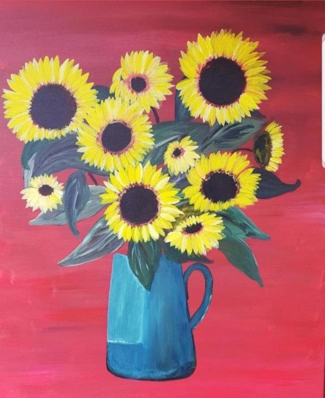 Schilderij ZONNENBLOEMEN 70x90 2x, Ophalen