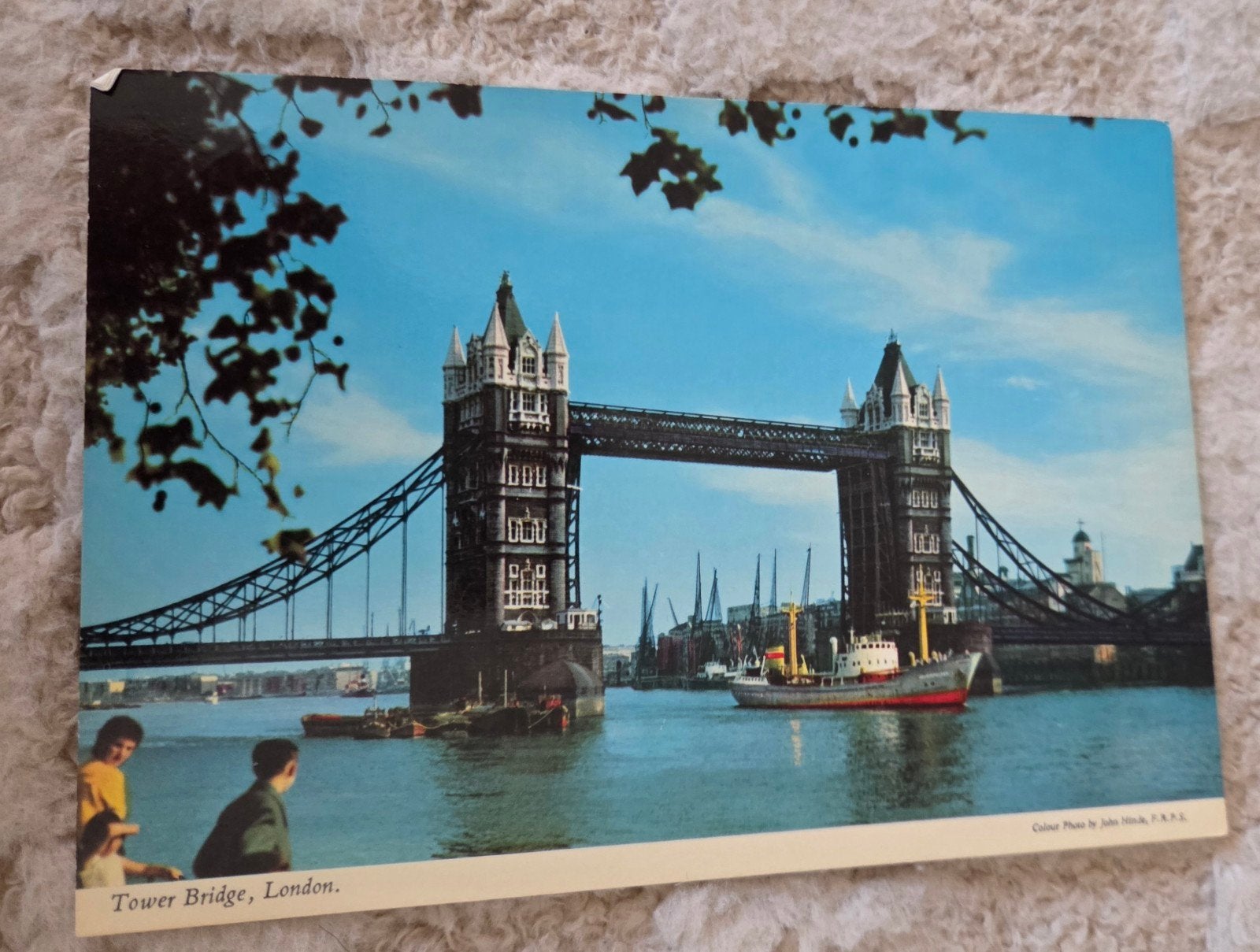 Vintage Ansichtkaart Tower Bridge, Londen, Verzenden, 1960 tot 1980, Ongelopen, Engeland