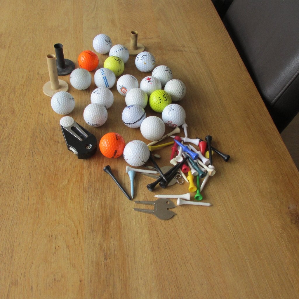 Golftas met inhoud, Sport en Fitness, Golf, Ophalen, Zo goed als nieuw, Overige typen, Overige merken