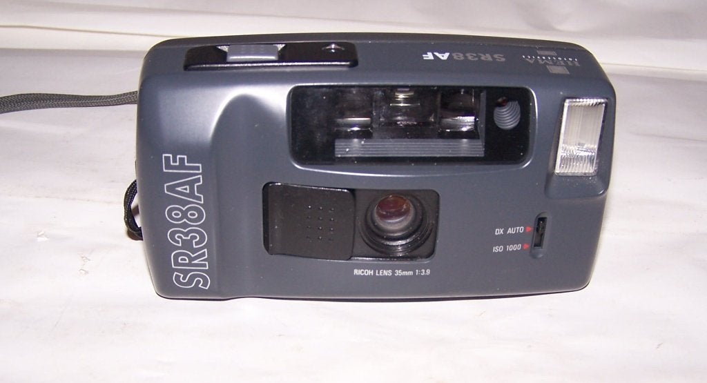 Ricoh (HEMA) SR38AF 35 mm Point & Shoot analoge fotocamera., Ophalen of Verzenden, Zo goed als nieuw, Compact, Canon