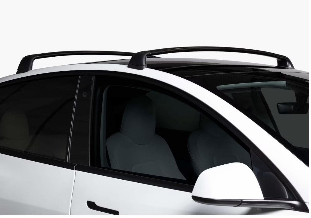 Officiële Tesla model Y dakdragers te huur (met dakkoffer), Auto diversen, Dakdragers, Ophalen, Zo goed als nieuw