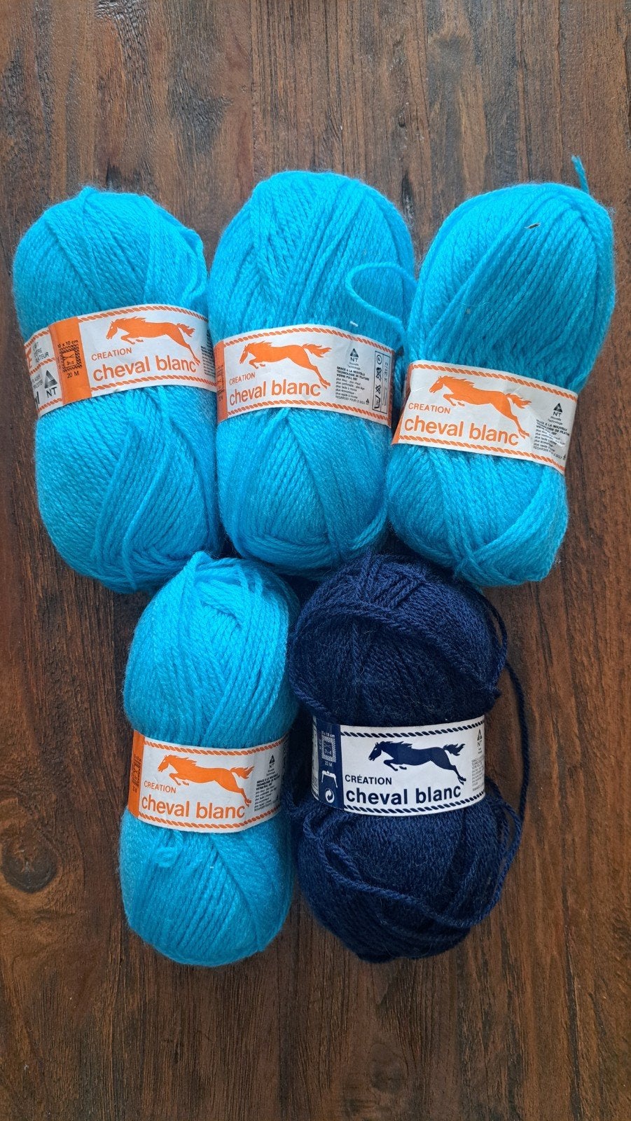 Cheval Blanc acryl garen - 5 bollen, Ophalen of Verzenden, Nieuw, Breien of Haken, Wol of Garen