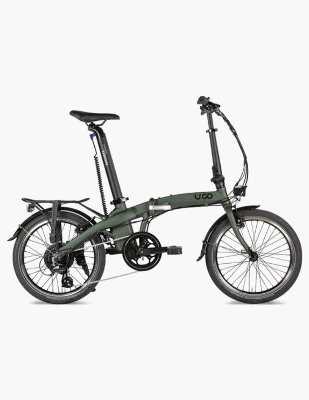 UGO Dare Elektrische Vouwfiets - Forest Green (Bafang & Sams, Overige merken, 20 inch of meer, Velgrem, Versnellingen