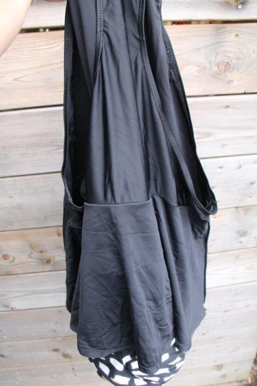 Badpakjurk zwart/ beige mt 52 D cup Inifinity Vaste prijs, Zwart, Ophalen of Verzenden, Zo goed als nieuw, Lingerie of Zwemkleding