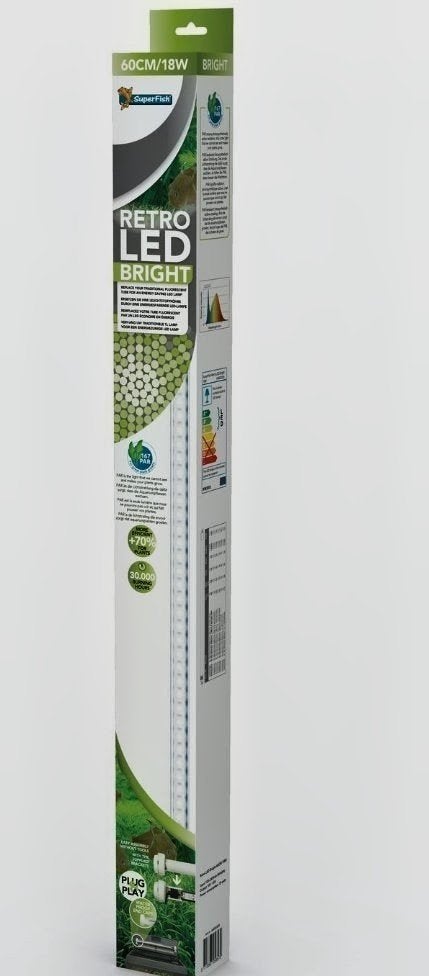 NIEUW SuperFish Retro LED Bright 60cm 18W – compleet, Ophalen of Verzenden, Nieuw, Verlichting of Verwarming