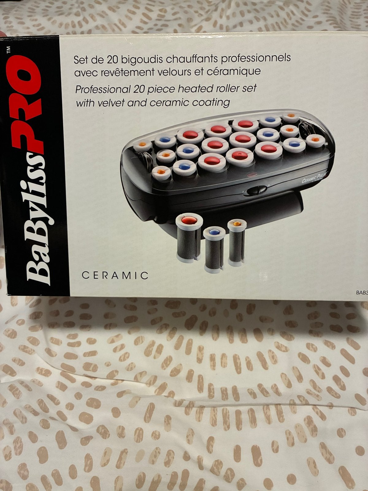 BaByliss PRO 20-delige verwarmde krulset met keramiek, Ophalen of Verzenden, Zo goed als nieuw, Krultang of Stijltang