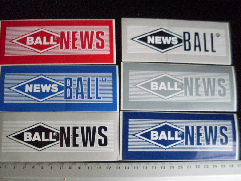 10x sticker ball jeans & jackets logo, Verzenden, Zo goed als nieuw, Merk
