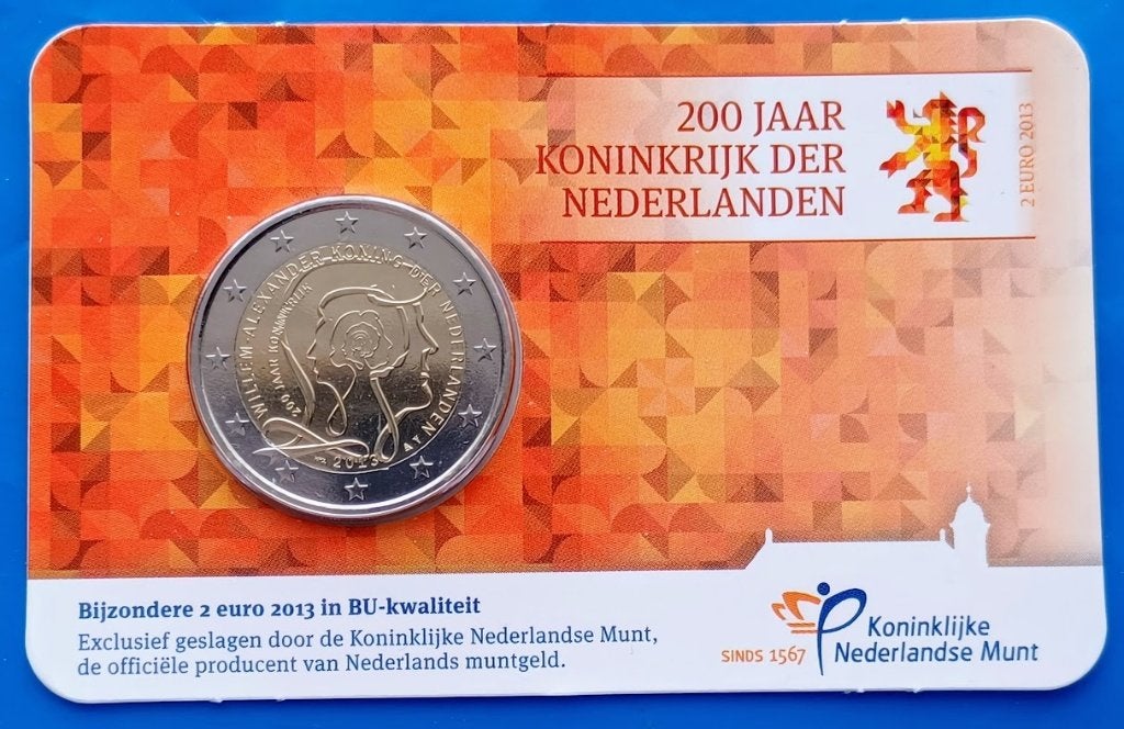 Coincard 200 jaar Koninkrijk - 2013 BU, Verzenden, Koningin Beatrix, Euro's, Setje
