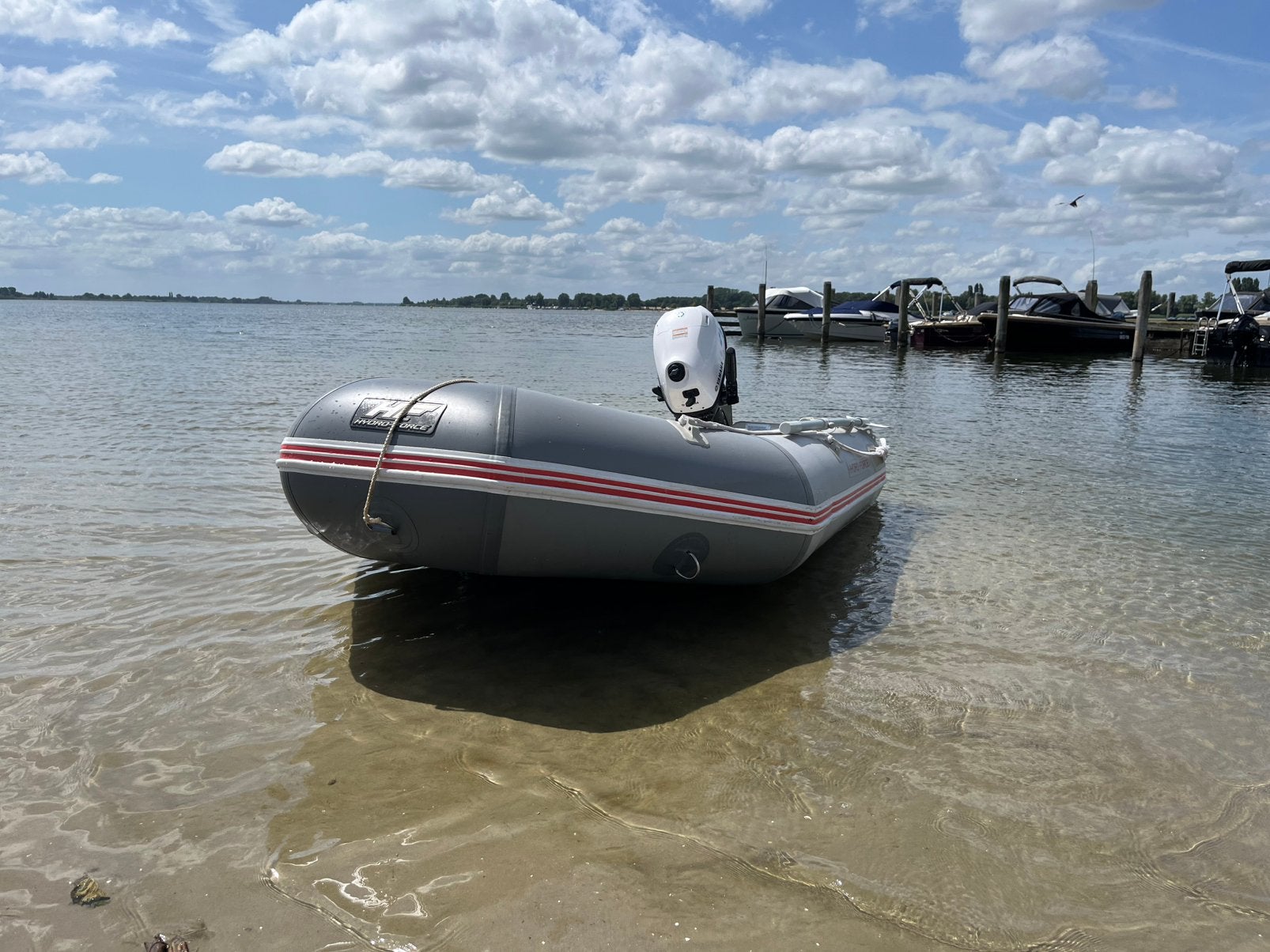 Hydro-Force 280 met een 5 pk Yamaha 4 takt complete set, Ophalen