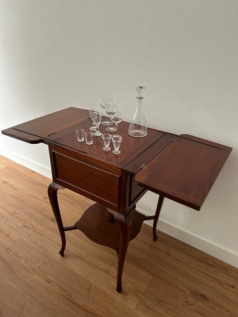 Antieke rising drink cabinet - pop-up bar, Ophalen