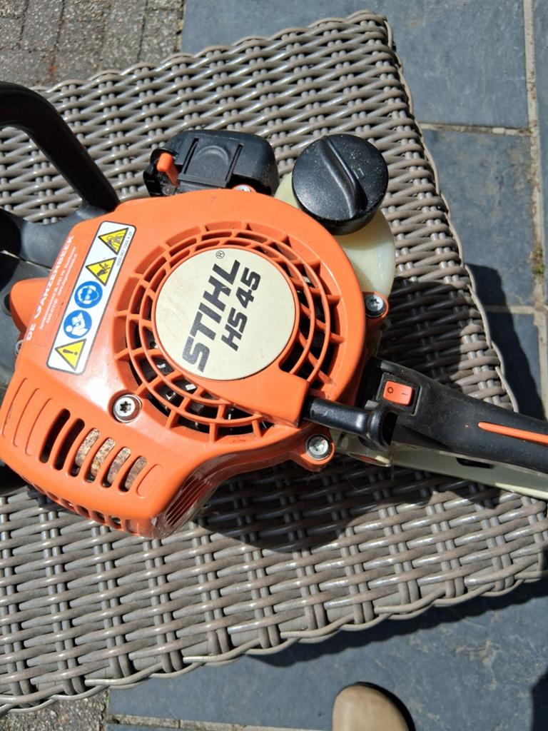 Stihl heggeschaar HS 45, Tuin en Terras, Heggenscharen, Ophalen, Gebruikt, Benzine