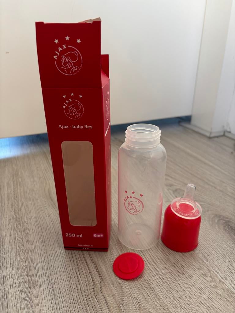 Ajax babyfles 250 ml - Nieuw, niet gebruikt, Ophalen of Verzenden, Nieuw