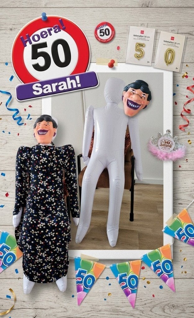 50 jaar sarah, Ophalen of Verzenden, Zo goed als nieuw, Versiering, Abraham of Sarah