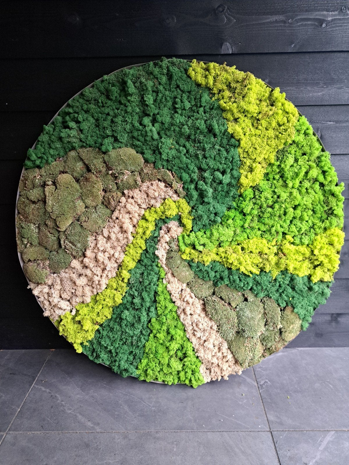 Moscirkel Uniek design, Ophalen, Meerkleurig, Nieuw, Natuurlijk materiaal