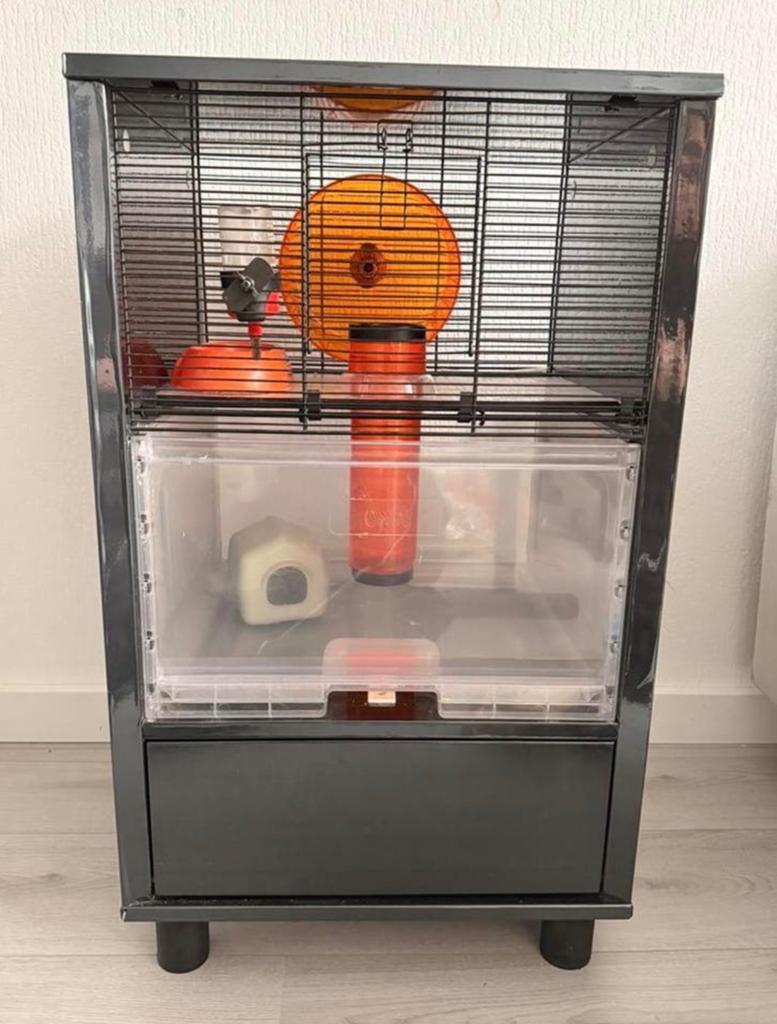 Hamster kooi, Dieren en Toebehoren, Ophalen of Verzenden, Gebruikt, Loopwiel of Rad