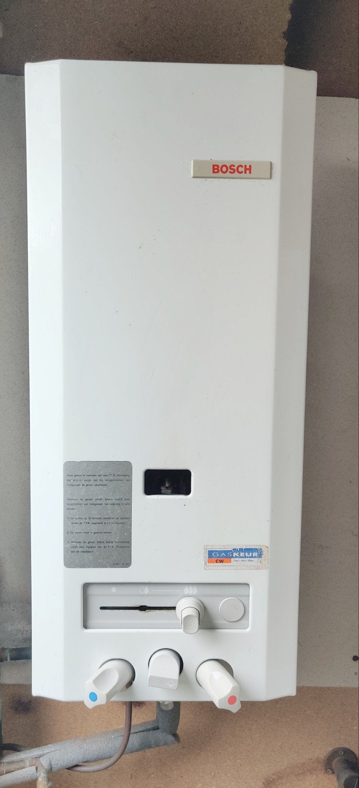 Bosch Geiser H125KV2 - Butaan/Propaan 30 mbar, Ophalen, Gebruikt, Geiser, Minder dan 20 liter