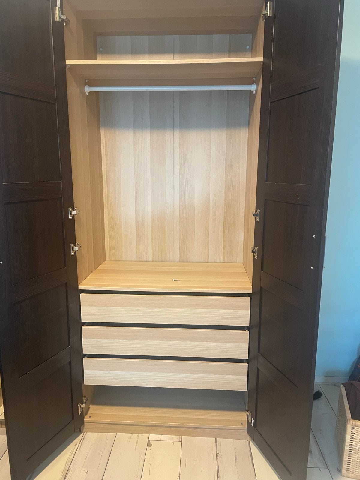 Kledingkast van ikea, Ophalen, Gebruikt, 100 tot 150 cm, 200 cm of meer