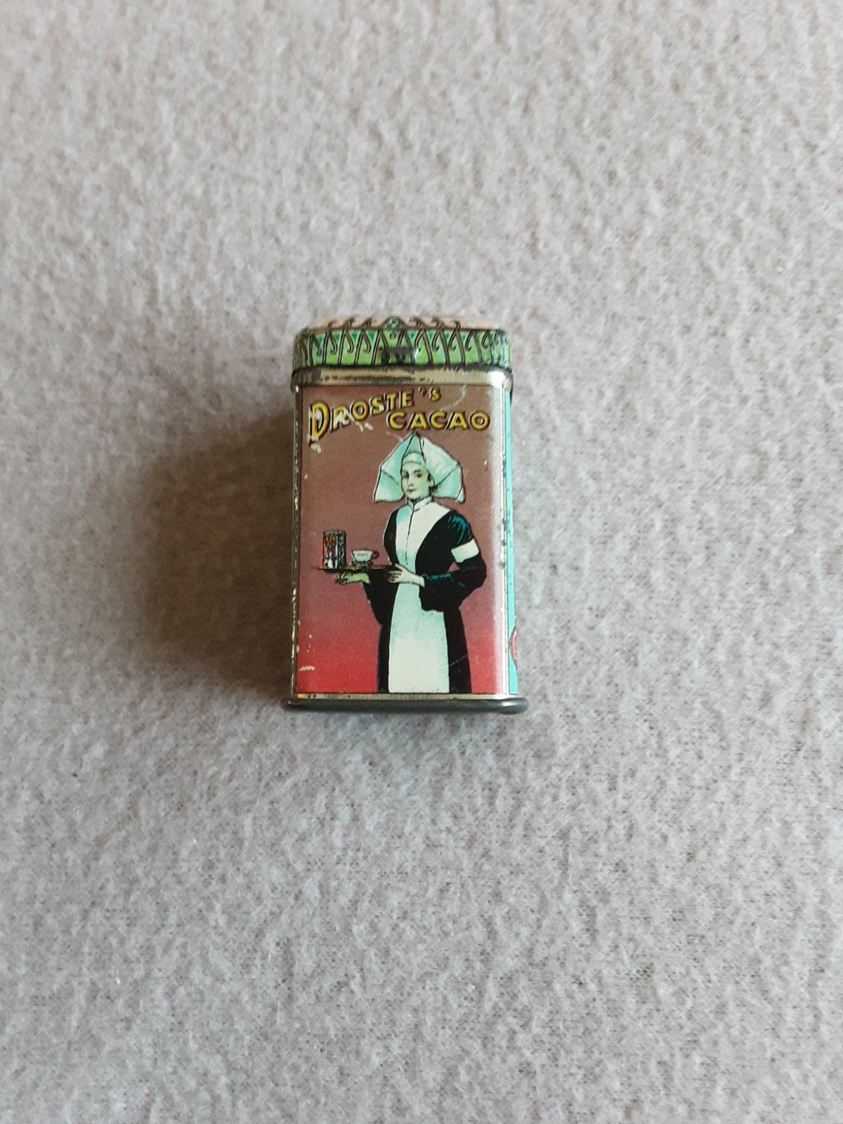 DROSTE MONSTERBLIKJE met binnen doosje. C.A. 1930., Ophalen of Verzenden, Gebruikt, Overige, Droste