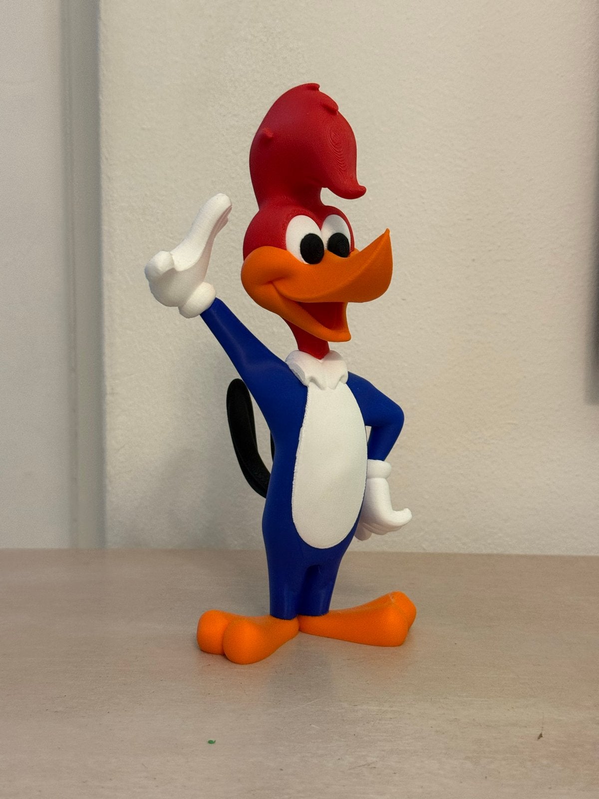 Woody Woodpecker Figuur - Uniek 3D Geprint Beeldje, Ophalen of Verzenden, Zo goed als nieuw