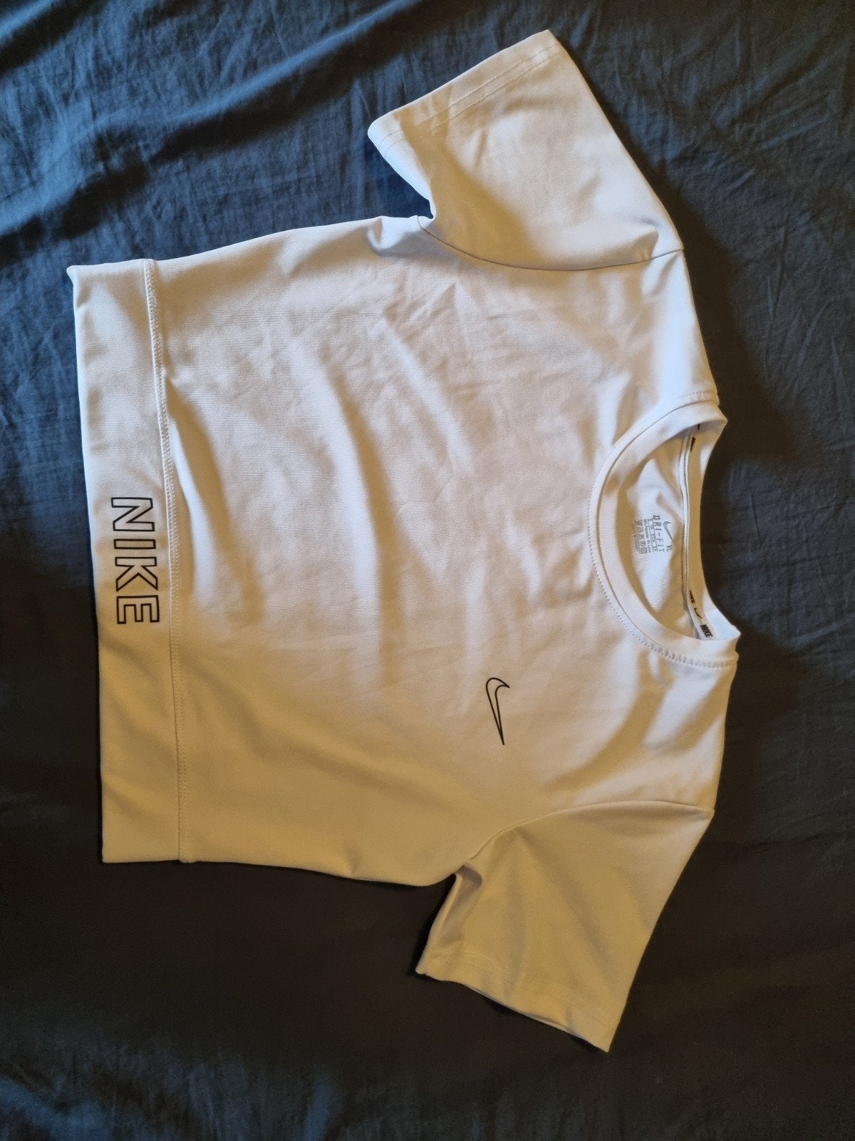 Nike Dri-FIT sportshirt Maat XL, Wit, Maat 46/48 (XL) of groter, Nike, Ophalen of Verzenden