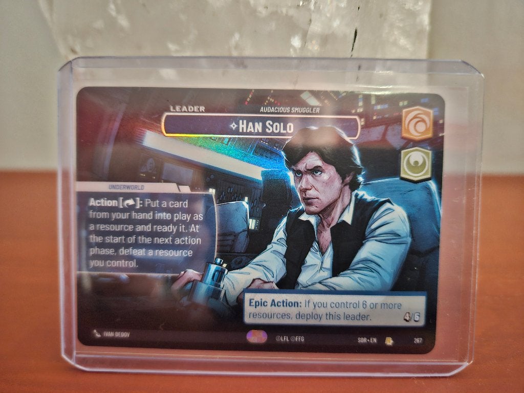 Star Wars Unlimited Han Solo Showcase!, Ophalen, Nieuw, Losse kaart, Foil