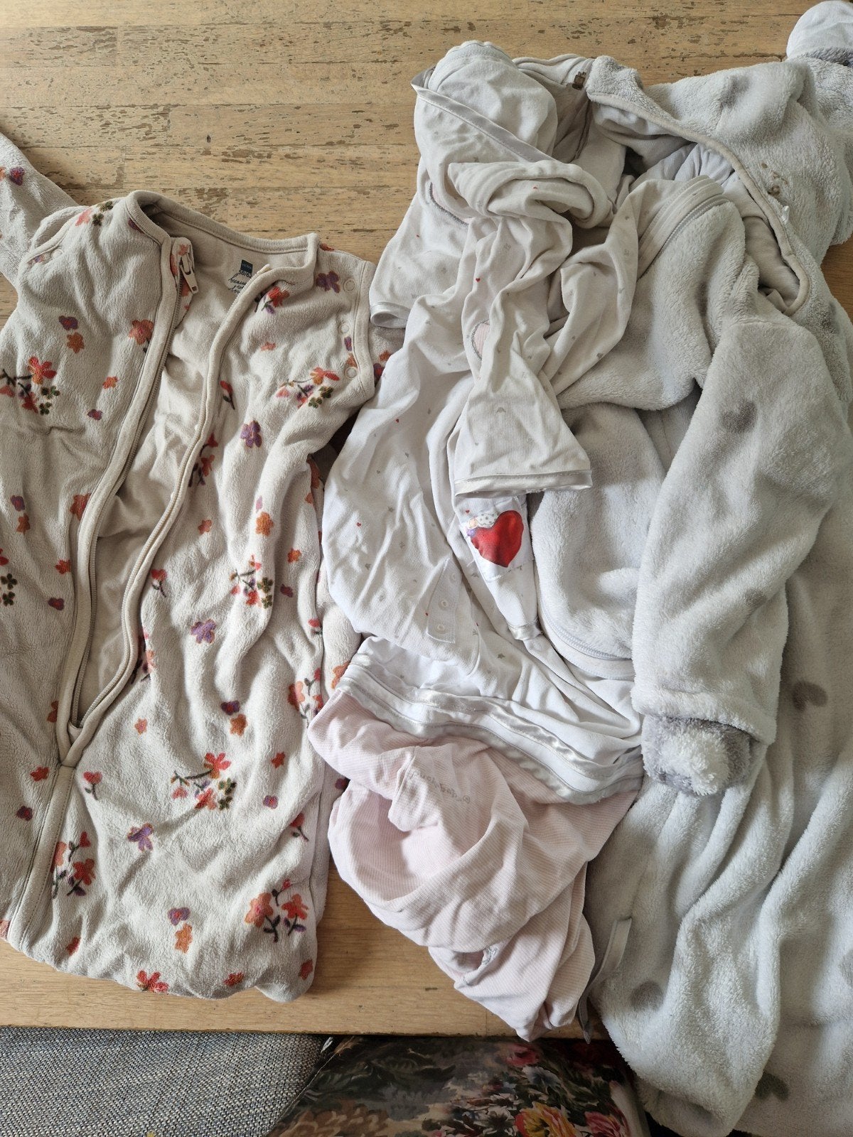 4 slaapzakken maat 56-62 (Hema, Prenatal, Puck a Boo), Kinderen en Baby's, Dekens, Slaapzakjes en Inbakerproducten, Ophalen