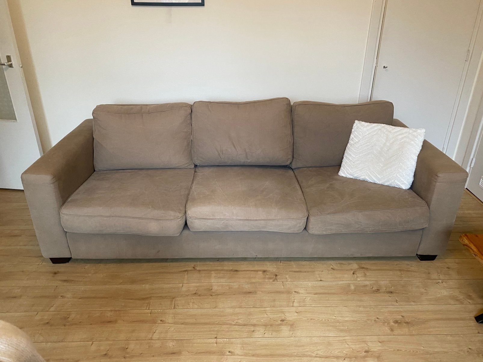 Gratis 3 zitsbank. Heerlijk comfortabel!, Huis en Inrichting, Ophalen, 250 tot 300 cm, Gebruikt, Driepersoons