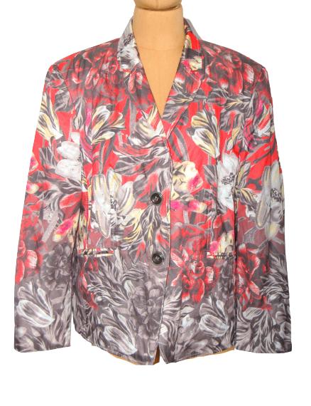 Gerry Weber blazer, jasje, flowers, Mt. 46 / XL, Overige kleuren, Verzenden, Maat 46/48 (XL) of groter, Zo goed als nieuw