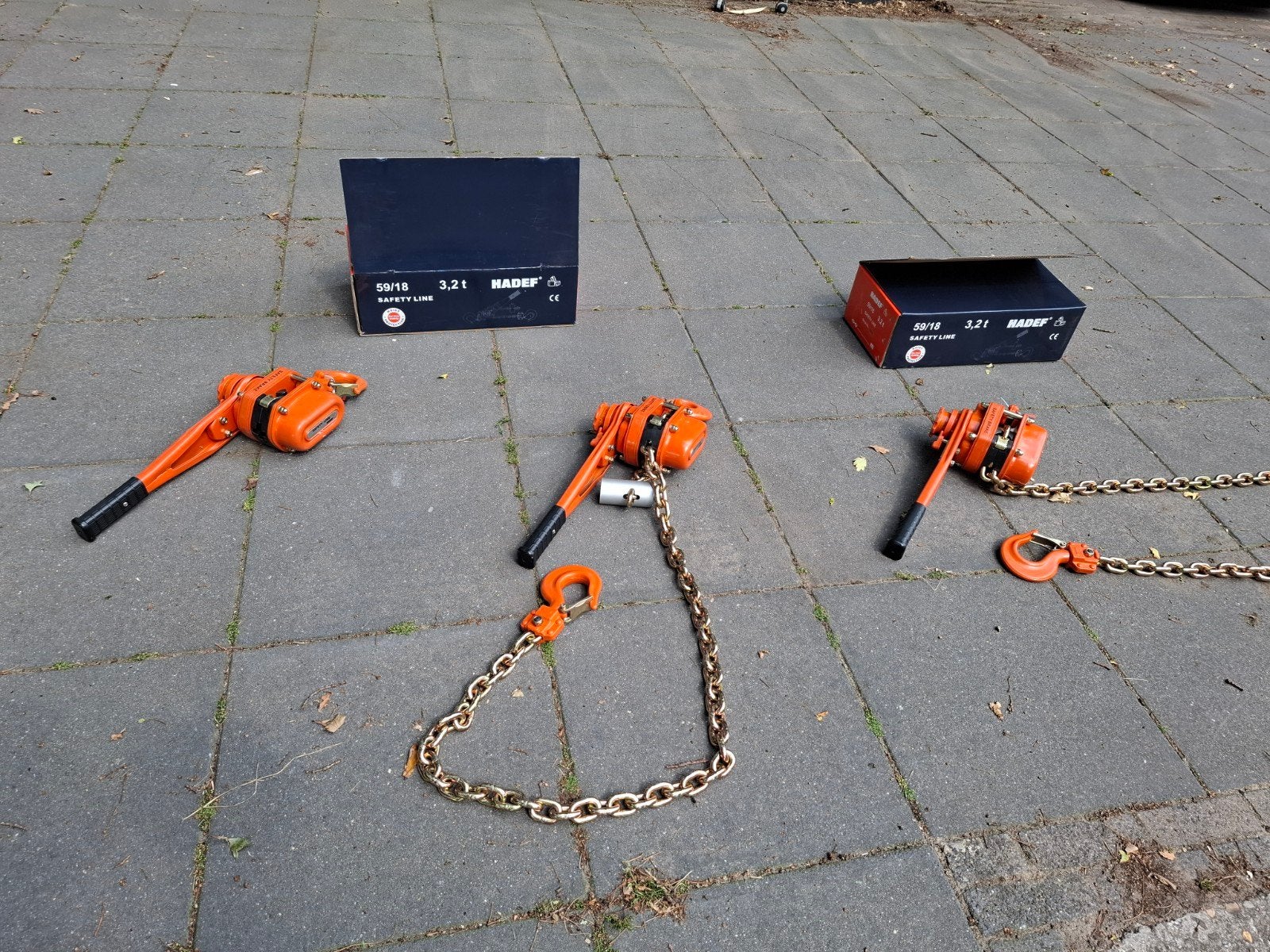 Hadef kettingtakel 3,2 ton nieuw, rateltakel 3200 kg, Verzenden, Nieuw, Handmatig