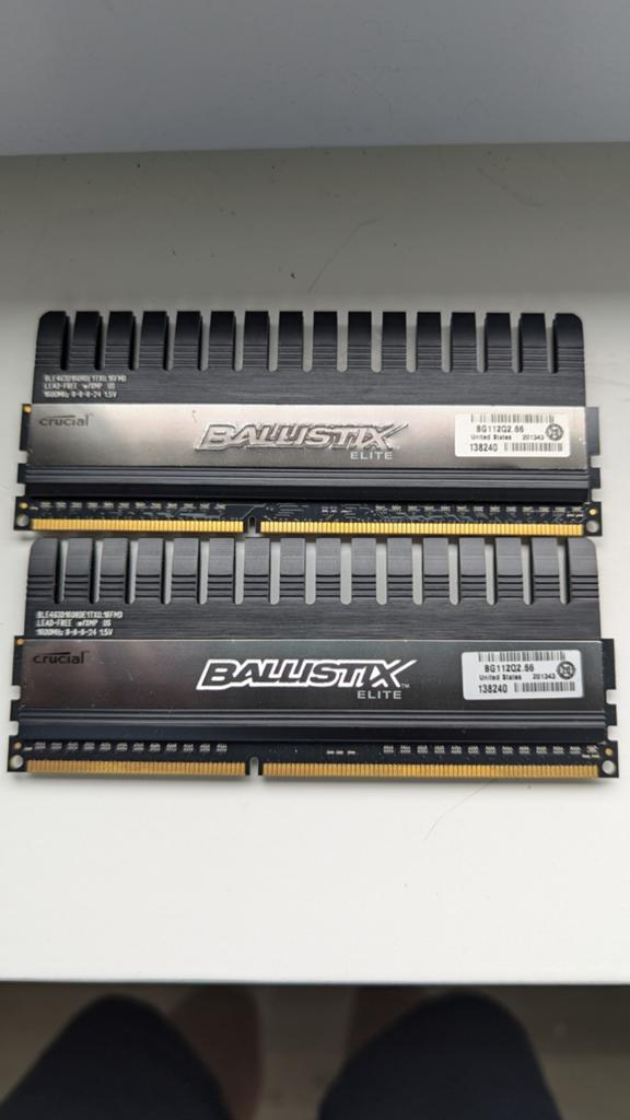 Crucial ballistix ddr3 4gb desktop ram modules, Computers en Software, RAM geheugen, Ophalen of Verzenden, Zo goed als nieuw, DDR3