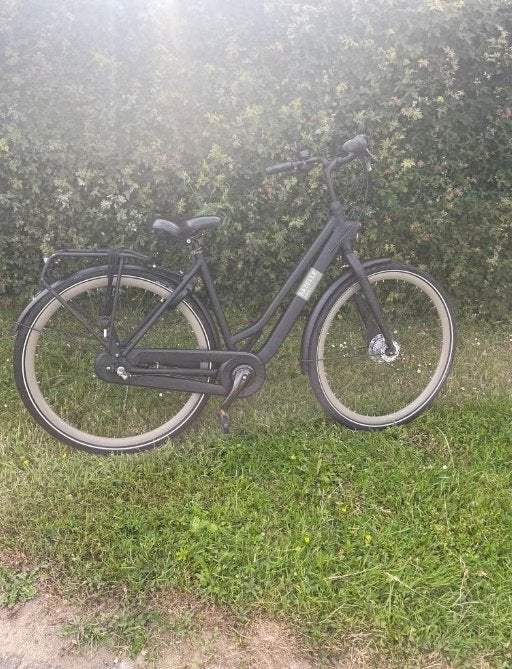 Matzwarte Gazelle Esprit meisjesfiets frame 49, Fietsen en Brommers, Ophalen, Gebruikt, 47 tot 50 cm, Versnellingen