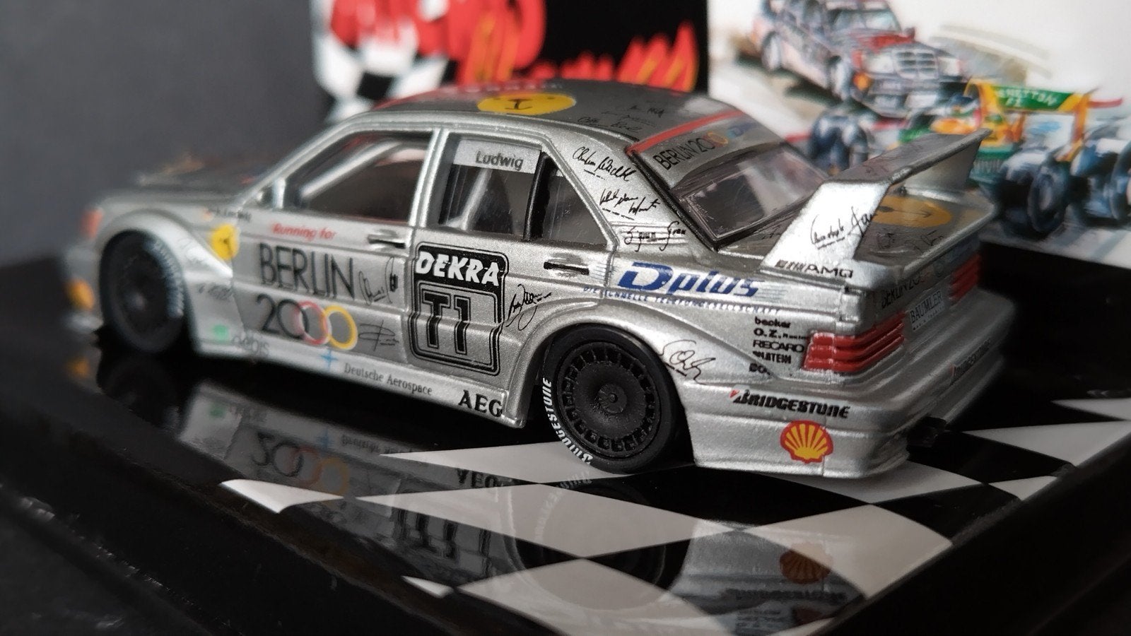 Mercedes Benz 190 DTM Berlin 2000 1:64 Minichamps  Pol, Auto, ., Nieuw, Ophalen of Verzenden