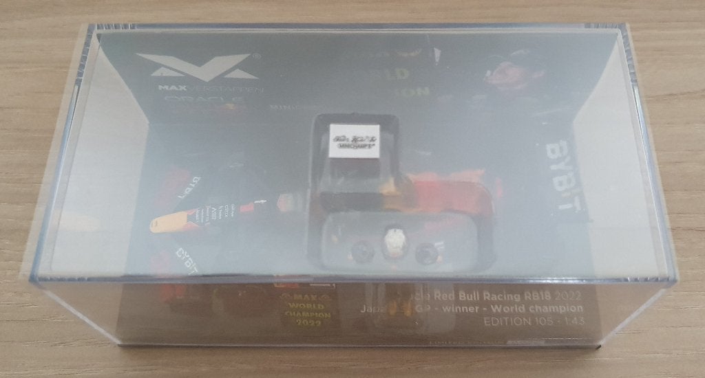 GP Japan 2022 WC Max Verstappen MiniChamps 1:43 NIEUW, Ophalen of Verzenden, Nieuw, Formule 1