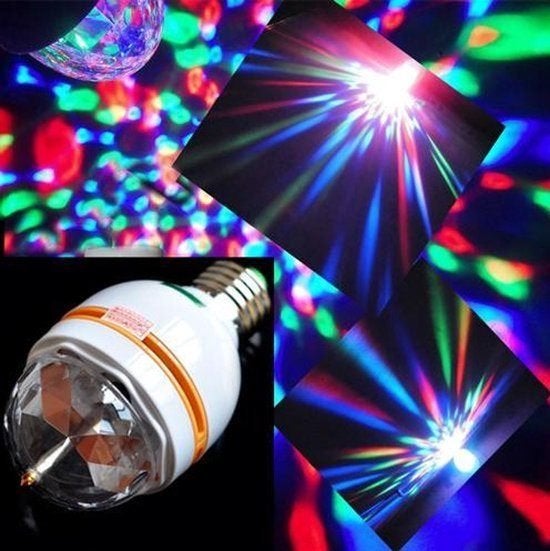 LED - Roterende - Discolamp - RGB - E27, Ophalen, Nieuw, Licht, Geluidgestuurd