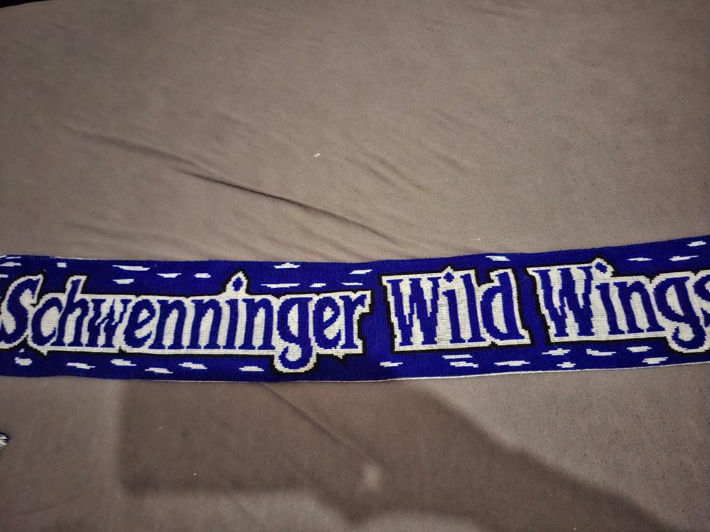 Fan sjaal ijshockey Schwenninger Wild Wings, Sport en Fitness, IJshockey, Ophalen of Verzenden, Zo goed als nieuw, Kleding