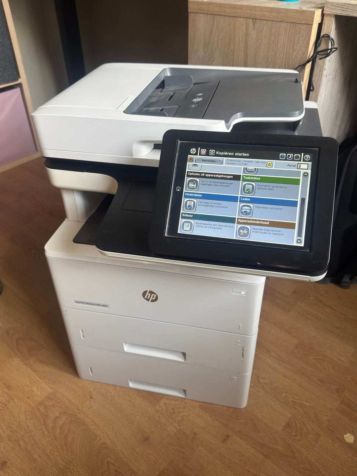 HP Laserjet Enterprise MFP M527 - printer, Ophalen, Zo goed als nieuw, Scannen