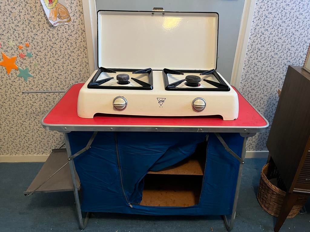 retro jaren ‘70 camping keuken, Caravans en Kamperen, Ophalen, Gebruikt