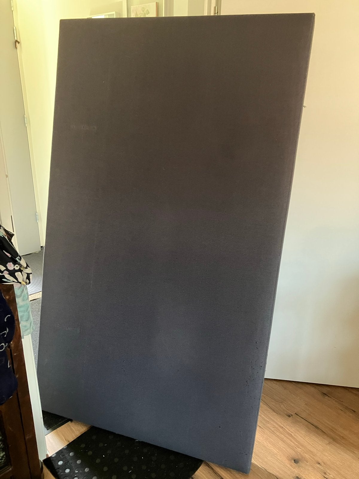 Antraciet bed achterkant 160x105 cm, Ophalen, Gebruikt, Tweepersoons, Grijs