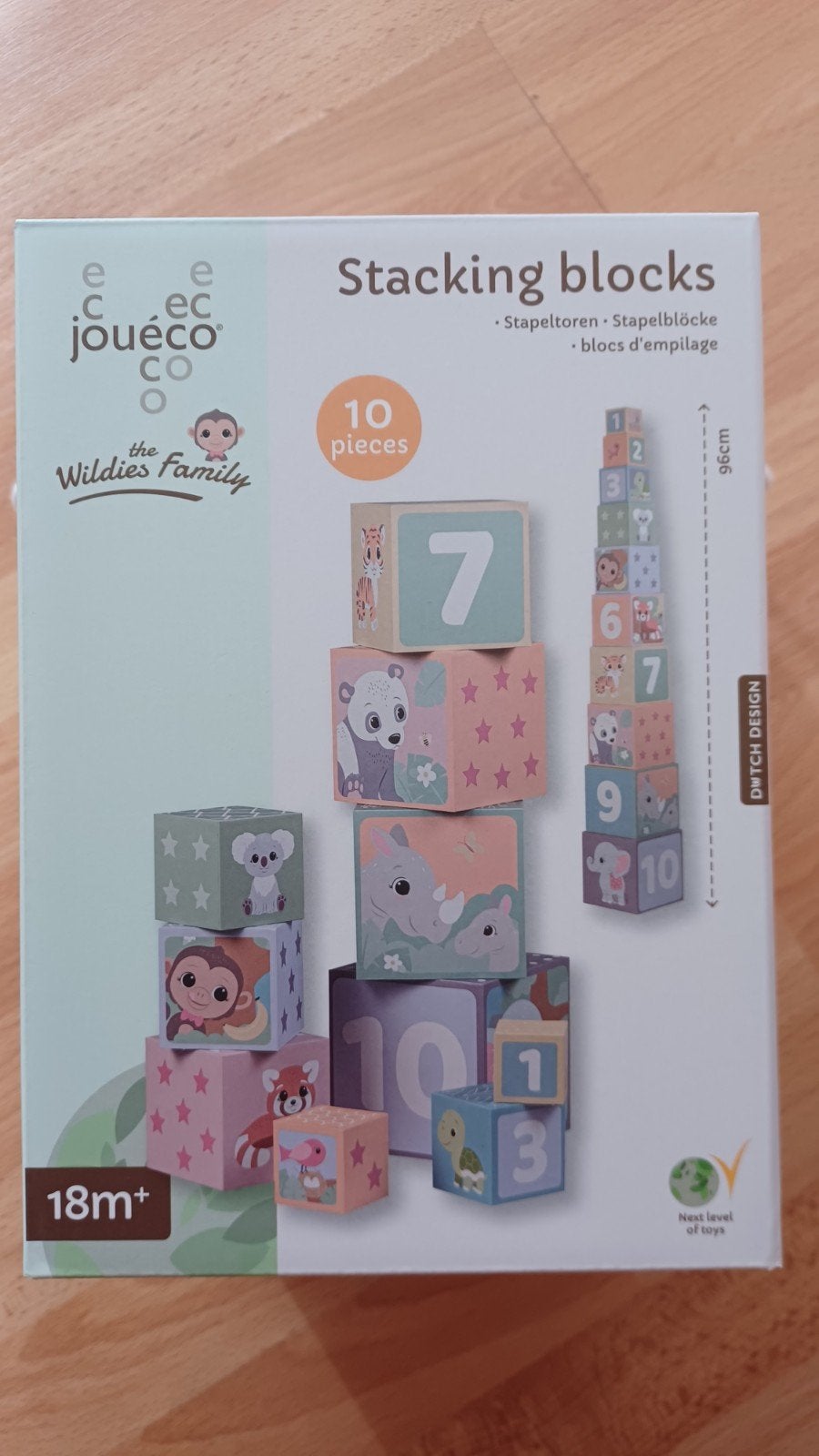 Jouéco houten stapelblokken, Ophalen of Verzenden, Nieuw