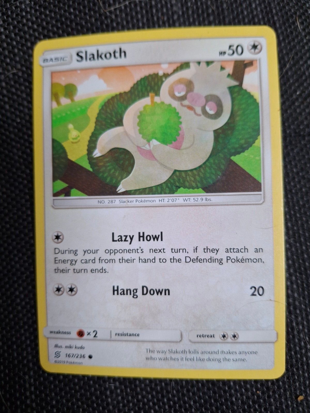 Pokémon Kaart Slakoth 167/236 - Common, Ophalen of Verzenden, Zo goed als nieuw, Losse kaart