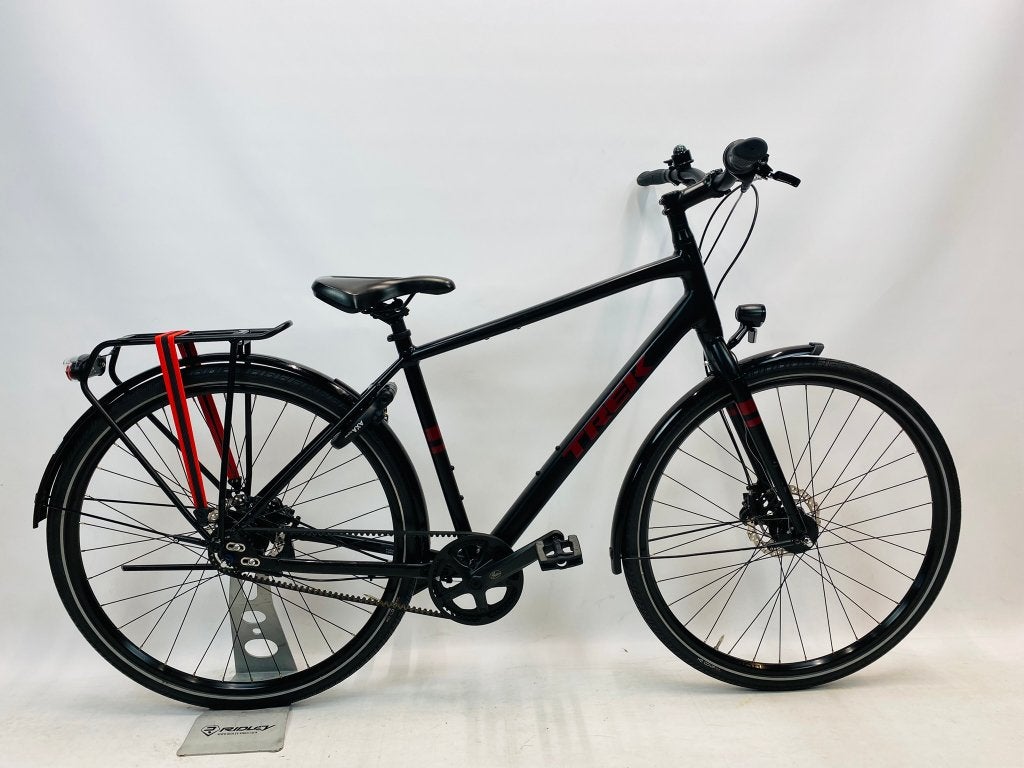 TREK DistrictS8 herenfiets S-50cm – Naafdynamo – riem, Overige merken, Versnellingen, Ophalen of Verzenden, Zo goed als nieuw