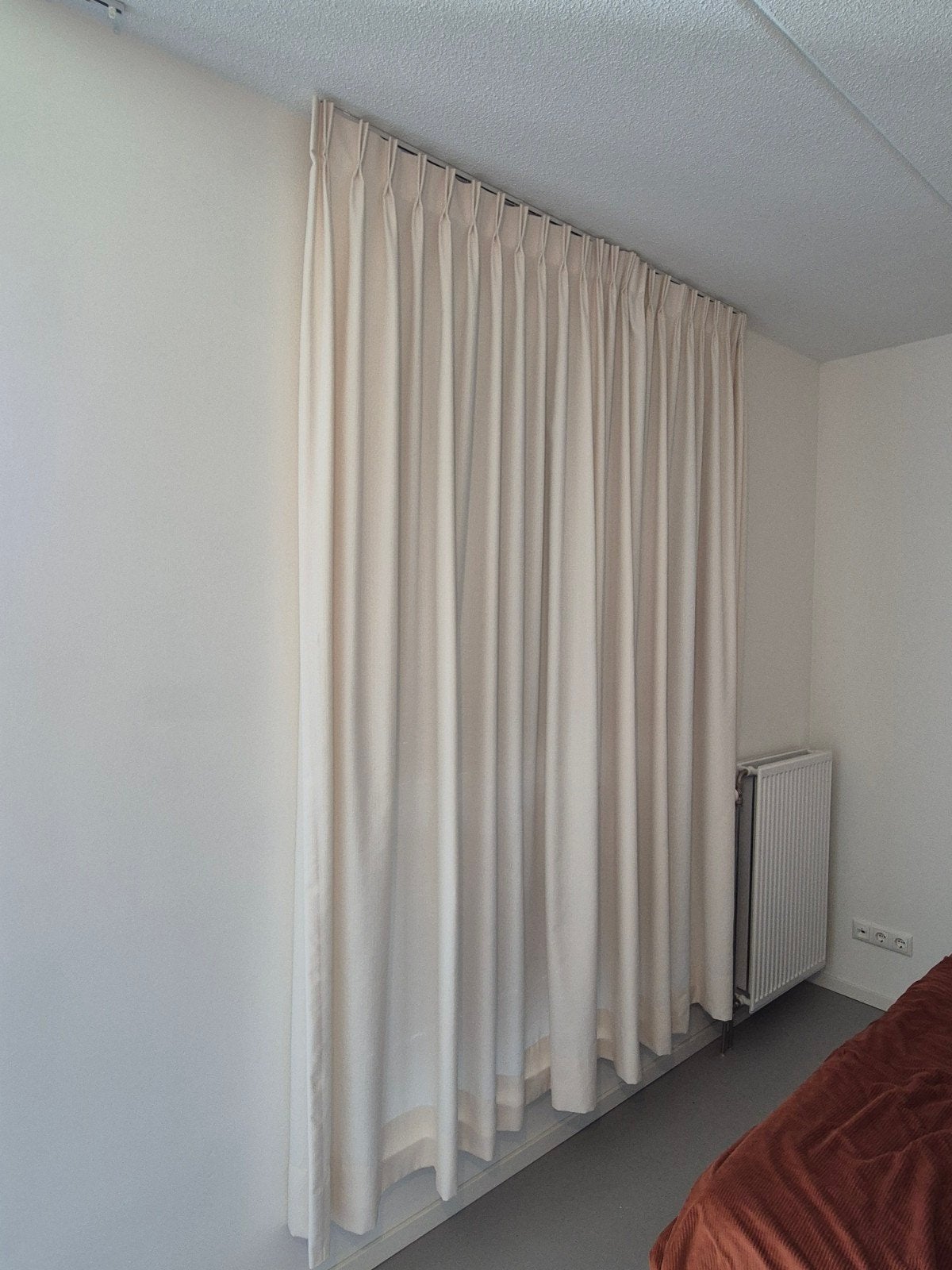 Crème gordijnen - 4x 90x240cm, 1x 120x240cm, Ophalen of Verzenden, Gordijn, Crème, Katoen