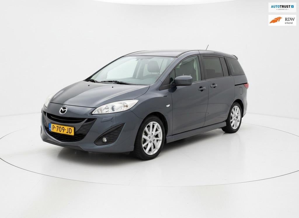 Mazda 5 2.0 144PK TS+ Automaat|7-Persoon!, Auto's, Mazda, Euro 5, Gebruikt, Zwart, 4 cilinders