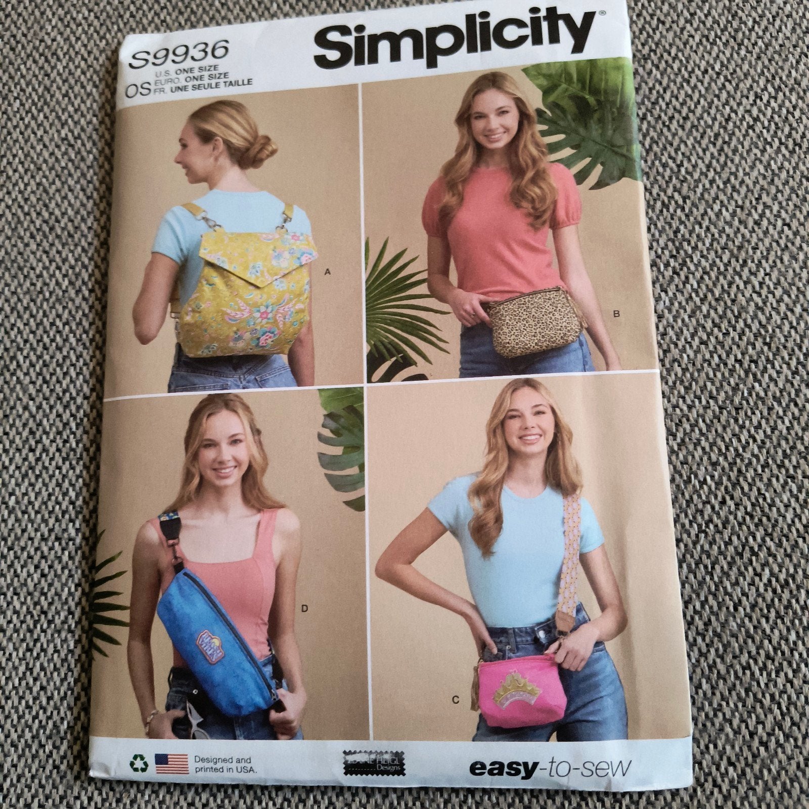 Nieuw Simplicity S9936 Naaipatroon - Diverse Tassen, Ophalen of Verzenden, Nieuw, Overige typen
