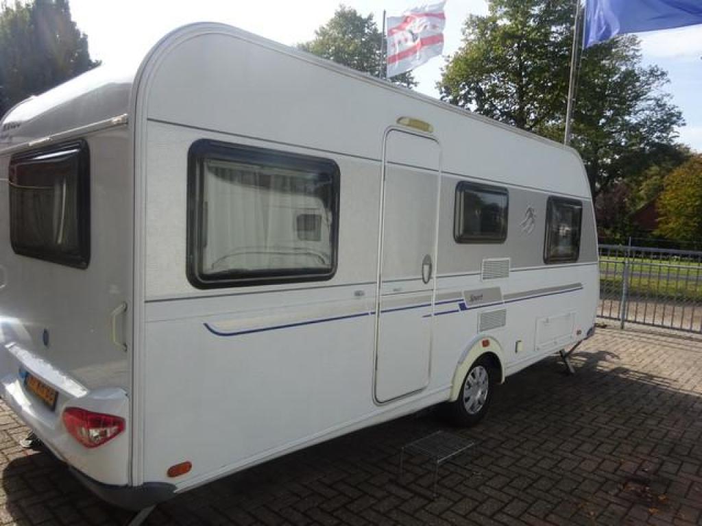 Knaus Sport 500EU Enkele Bedden+Mover, Caravans en Kamperen, Caravans, Schokbreker, Rondzit, Bedrijf, 5 tot 6 meter