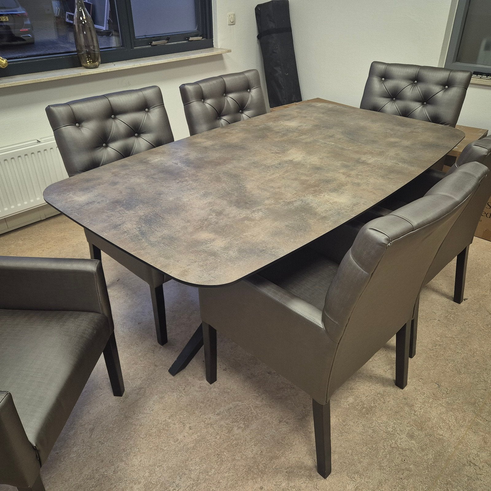 6 stoelen - Modern design, Huis en Inrichting, Ophalen, Modern, Klassiek, 100 tot 150 cm, Onbekend