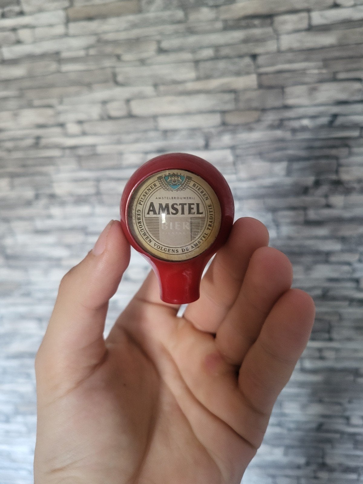 Amstel Bier Tapknop - Vintage Brouwerij Item, Verzamelen, Ophalen of Verzenden, Gebruikt, Overige typen, Amstel