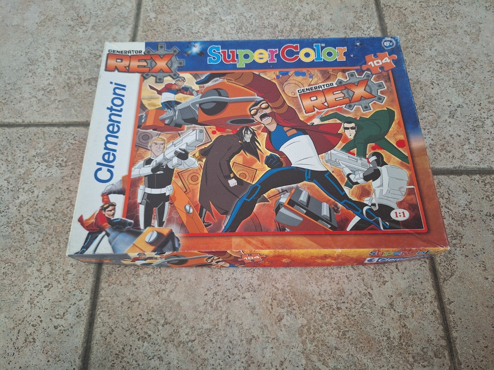 Generator Rex SuperColor Puzzel 104 stukjes Clementoni, Ophalen of Verzenden, Meer dan 50 stukjes, Zo goed als nieuw, 6 jaar of ouder