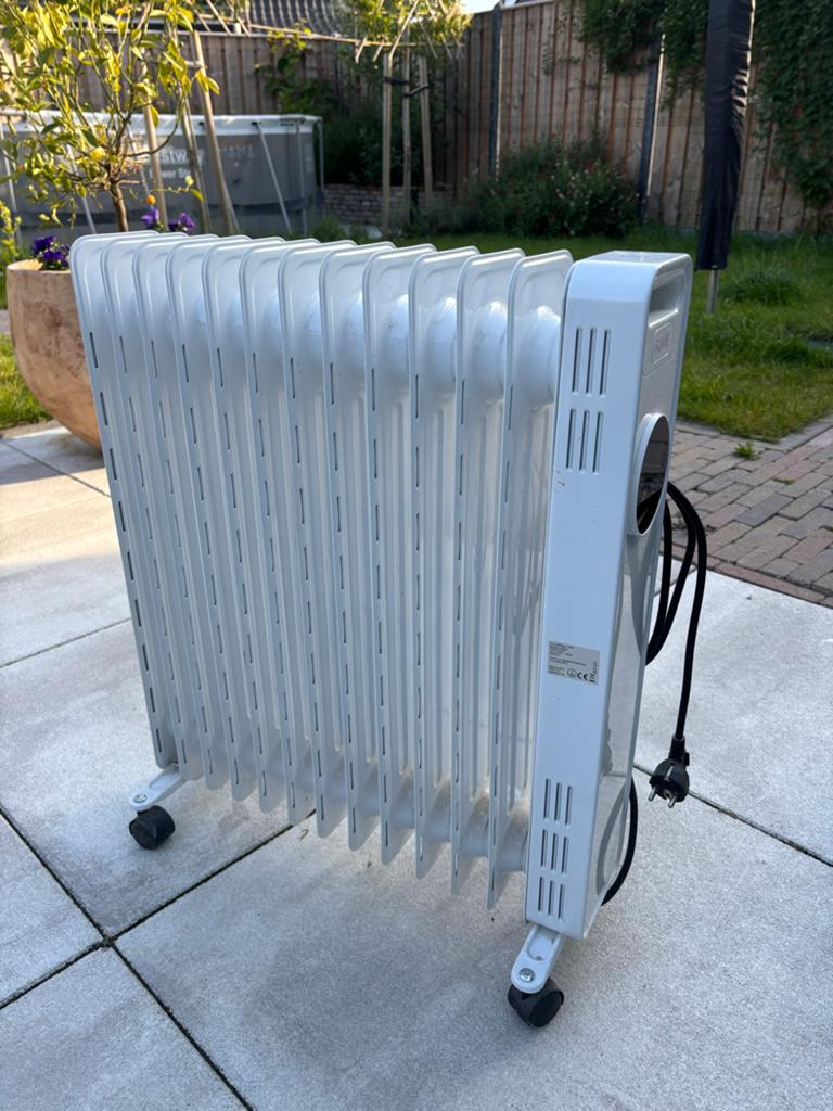 Extra kachel op wielen - Mobiele elektrische radiator, Huis en Inrichting, Kachels, Ophalen, Overige soorten, Elektrisch, Zo goed als nieuw