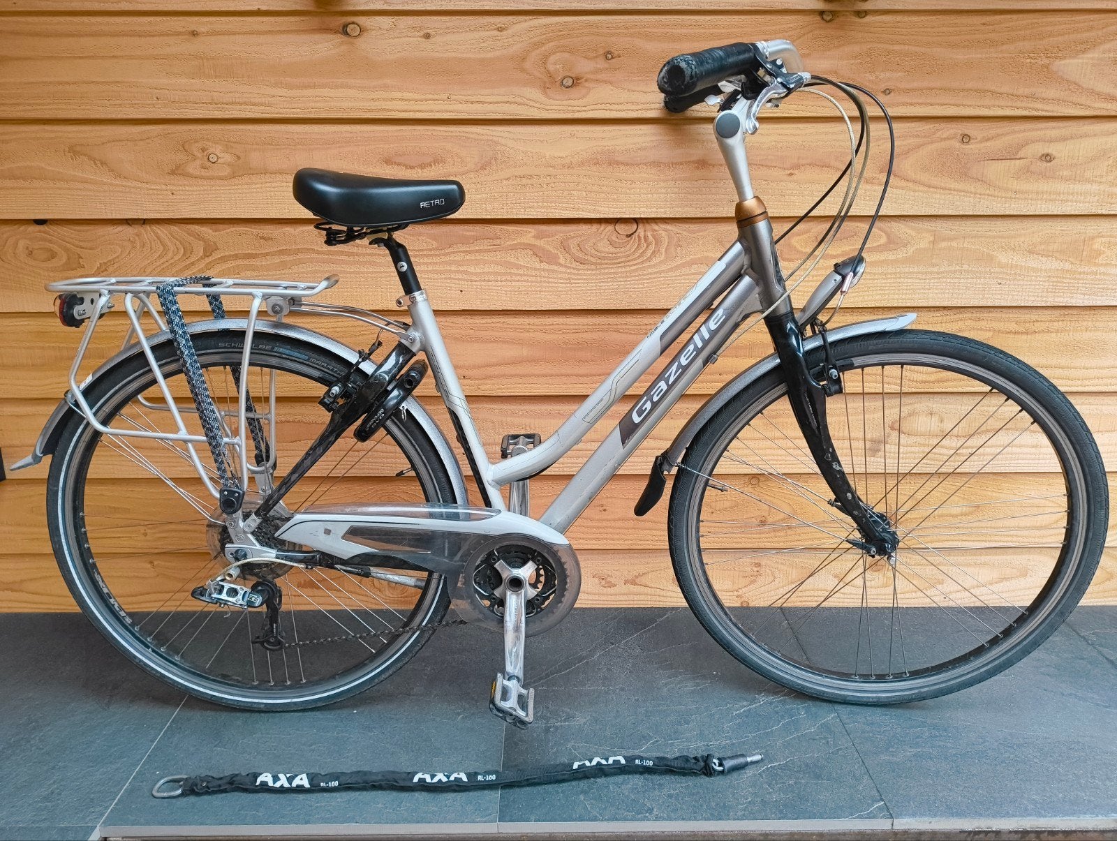 Lichte Gazelle Noale 'd lite SL toerfiets, deels carbon 50cm, 28 inch, Gebruikt, Velgrem, 47 tot 50 cm